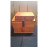 2 Wooden Boxes