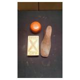 Misc Wood Shoe & Vtg Soap Box &