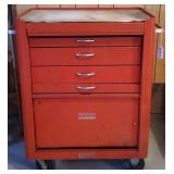 Red Proto-Tools Tool Box on Wheels