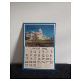 1982 Cardboard Calendar Signed/James H. Quillen