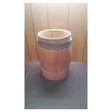 Vtg Wood Nail Barrel