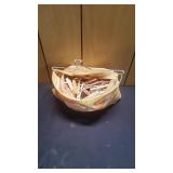 Clothes Pins in Vtg Clothes Pin Holder