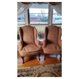 2 Henredon Wingback Chairs