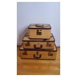 Vtg Maximilliam of New York 3 Pc Luggage Set