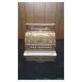 Vtg Brass National Cash Register