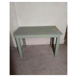 Green Painted Wood Worktable