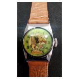 Green Dial Face Roy Rodgers & Trigger WatchVtg