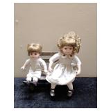 2 Porcelain Seymour Mann Dolls with