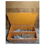 Wood Work Box Painted Orange