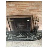 Fireplace Screen & Utensil Set