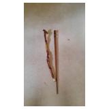 2 Wood Walking Sticks