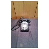 Black Vtg Rotary Phone