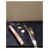 2 Vtg Belts, Boy Scout Jamboree Bolo