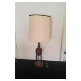 Metal & Wood Lamp  with Shade