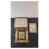 3 Framed Art Items
