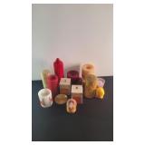 Box of Misc Decorative Candles