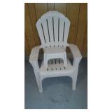 Plastic Adirondak Chair & Stool