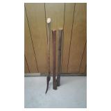 Brush Axe & 2 Wooden Handles