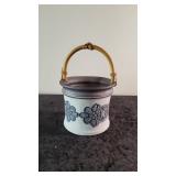 Edgecomb Maine Pottery Navy Blue Floral