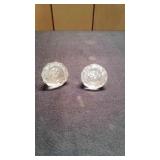 2 Vtg Door Knobs