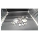 Lot Of Various Clear Glass Items