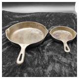 2 Cast Iron Skillets