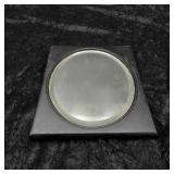 Oval Mirror in Frame with Stand