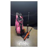 Softball Bag with 2 Bats, Glove & Helmet