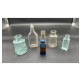 6 Vtg Medicine Bottle