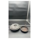 2 Cast Iron Skillets & 1 Lid
