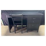 Black Desk with Chair