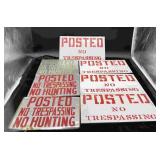 13 No Trespassing Signs