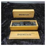 2 Sets of Dominos in Wood Boxes