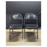 Two Metal Folding Chairs