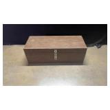 Wood Box with Contents