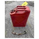 Red Metal 5 Gallon Gas/Kerosene Can