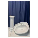 Barclay Victoria White Pedestal Sink