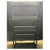 Two 5 Shelf Plastic Shelving Units
