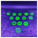 13 Hazel Atlas Uranium Small Furniture Casters