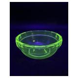 Uranium Depression Glass Bowl
