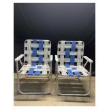 2 Folding Beach Chairs