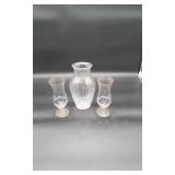 1 Glass Vase & Set of Two Royal Caribbean Glasses