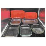 3 Pyrex Baking Dishes and 1 Baking Bowl