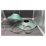 Hanging Frame & Shade for Oil Lamp