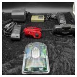 Polaroid Camera, Clock Radios, Headphones & Misc