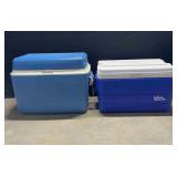 Two Coolers Igloo and Rubermaid