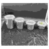 Boites Acrylic and Stainless Steel Canister Set