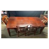 Table and Four Chair with Leaf