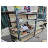 Two Metal Storage Shelves