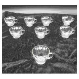 Set of 8 anchor Hocking Grape Clear Punch Cups